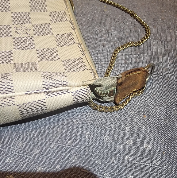 Louis Vuitton Damier Azure Mini Bag Pouch - Picture 10 of 11